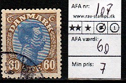 Ugeauktion 825 - AFA 106 - 109 #35006