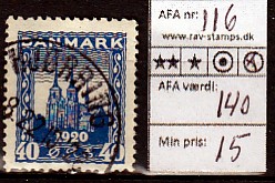 Ugeauktion 824 - AFA 112 - 116 #37070