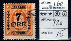 Ugeauktion 877 - AFA 160 - 166 #82006