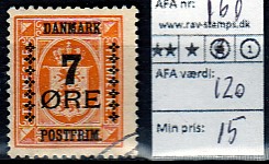 Ugeauktion 877 - AFA 160 - 166 #82010