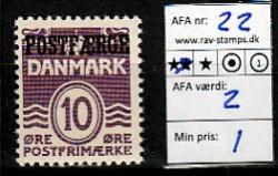 Ugeauktion 892 - Postfærge 21 - 30 #112022