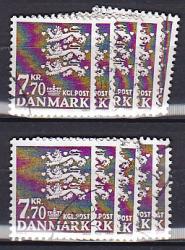 Ugeauktion 877 - Rigsvåbenbundter 5 - 9  kr. #305064