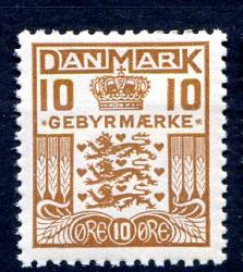 Ugeauktion 877 - Gebyrmærker #231106