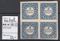Ugeauktion 877 - Nødfrimærker, nytryk. #46012