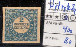 Ugeauktion 825 - AFA 1 - 1. IIb. #5024