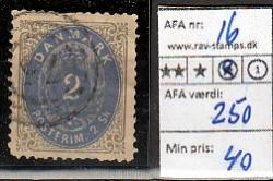 Ugeauktion 828 - AFA 16 - 17a #9002