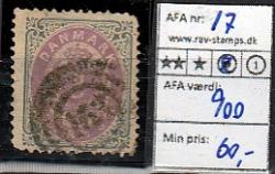 Ugeauktion 824 - AFA 16 - 17a #9012