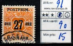 Ugeauktion 822 - AFA 90 - 94 #36024