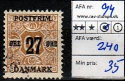 Ugeauktion 877 - AFA 90 - 94 #62028