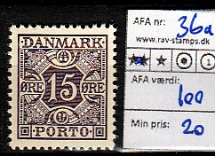 Ugeauktion 824 - Porto 25 - 36a #219056