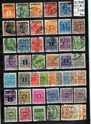 Ugeauktion 877 - Avisporto og  Porto sæt. Komplette. minus 50 %. #217006
