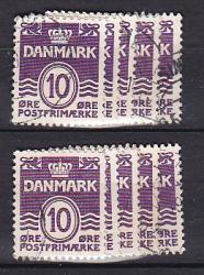 Ugeauktion 878 - Bølgelinietyper. Bundter. #308258