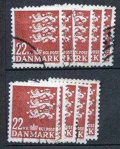 Ugeauktion 877 - Rigsvåben bundter 20 kr - 50 kr. #307022