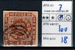 Ugeauktion 826 - AFA 7 - 10 #7034