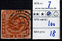 Ugeauktion 822 - AFA 7 - 10 #13038