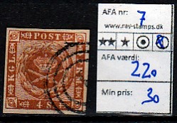 Ugeauktion 823 - AFA 7 - 10 #13054