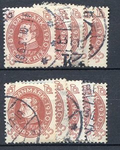 Ugeauktion 819 - Bogtryksbundter 190 - 195. #104044