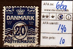 Ugeauktion 824 - AFA 63 - 67 #23056