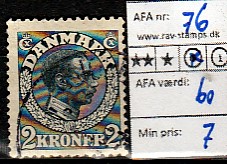 Ugeauktion 877 - AFA 75 - 76 #60044