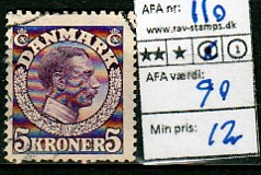 Ugeauktion 877 - AFA 106 - 110b #67076
