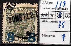 Ugeauktion 824 - AFA 117 - 121 #38068