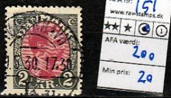 Ugeauktion 822 - AFA 151 - 153 #54028