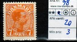 Ugeauktion 824 - Ustemplede BT. AFA 98 - 110b #120036