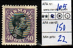 Ugeauktion 822 - Ustemplede BT. AFA 98 - 110b #124058