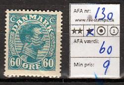 Ugeauktion 822 - Ustemplede BT. AFA  112 - 131a #125014