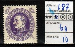 Ugeauktion 824 - Ustemplede BT. AFA 186 - 195 #125006