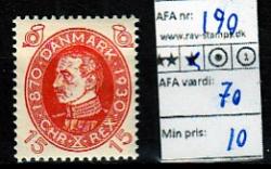 Ugeauktion 877 - Ustemplede BT. AFA 186 - 195 #133022