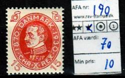 Ugeauktion 823 - Ustemplede BT. AFA 186 - 195 #129022