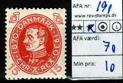 Ugeauktion 823 - Ustemplede BT. AFA 186 - 195 #129020