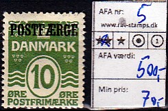 Ugeauktion 876 - Postfærge 1 - 7a. #107042