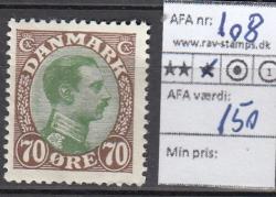 Ugeauktion 822 - Ustemplede BT. AFA 98 - 110b #124078