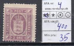 Ugeauktion 877 - Tjeneste. 4-5a. #236006