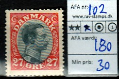 Ugeauktion 877 - Ustemplede BT. AFA 98 - 110b #128046