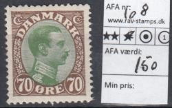 Ugeauktion 877 - Ustemplede BT. AFA 98 - 110b #128022