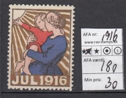 Ugeauktion 877 - DK. Julemærker. 1915 - 1920 #273074