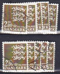 Ugeauktion 877 - Rigsvåbenbundter. 1- 3 kr. #303064