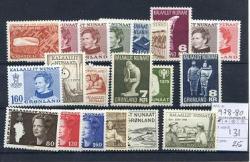 Ugeauktion 877 - Grønland. Årssæt. 1938 - 1980 #245062