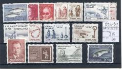 Ugeauktion 878 - Grønland. Årssæt. 1980 - 1989 #246012
