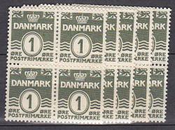 Ugeauktion 877 - Bølgelinietyper. Bundter. #308192