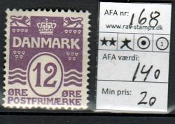 Ugeauktion 877 - Ustemplede BT. AFA 167 - 185a #132006