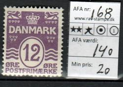 Ugeauktion 824 - Ustemplede BT. AFA 167 - 185a #124006