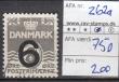 2010: AFA 262a. Stemplet. AFA 750 kr. Porto 25 kr. ved forsendelse.