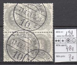 Ugeauktion 877 - AFA 190 - 191 #90004