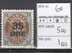 Ugeauktion 877 - AFA 60 - 62a #56012