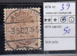 Ugeauktion 877 - AFA 37 - 39 #49002