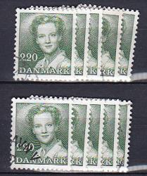 Ugeauktion 877 - Magrethe 2. bundter. Tp.Cr. 160 øre til 250 øre. #34036